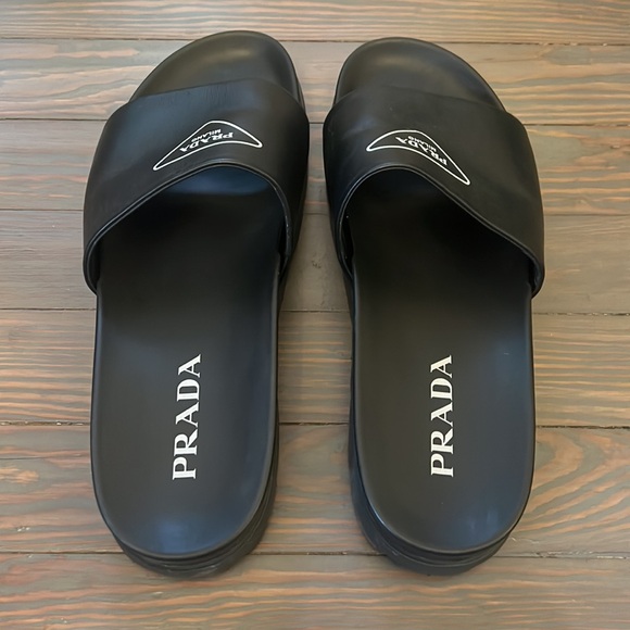 Prada Leather Slides - Picture 2 of 5